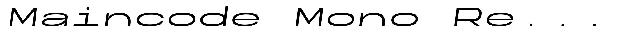 Maincode Mono Regular 200 Oblique image